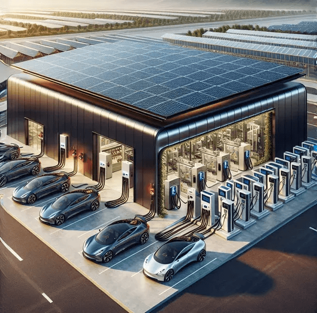 Solar and EV partner station