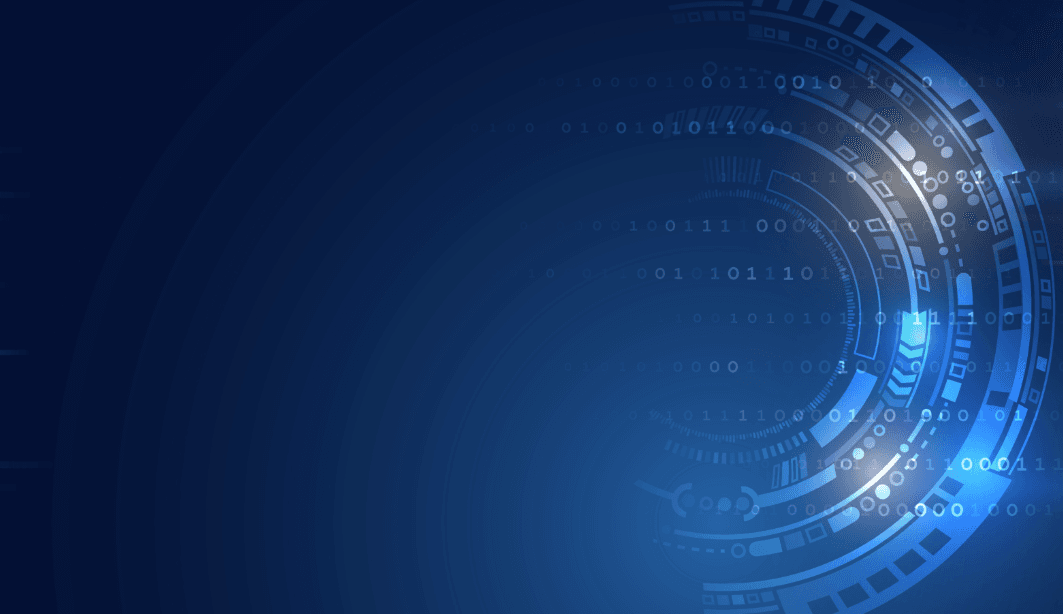 Blue circuit style background